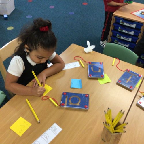 Writing our name
