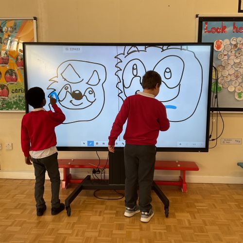 19.3.25 - Drawing with our friends